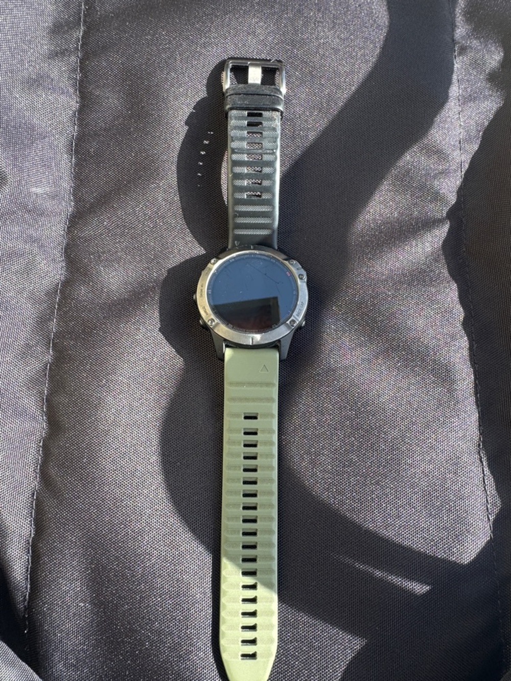 garmin Sport Smartwatch with Olive Green and Black Bands w no charger